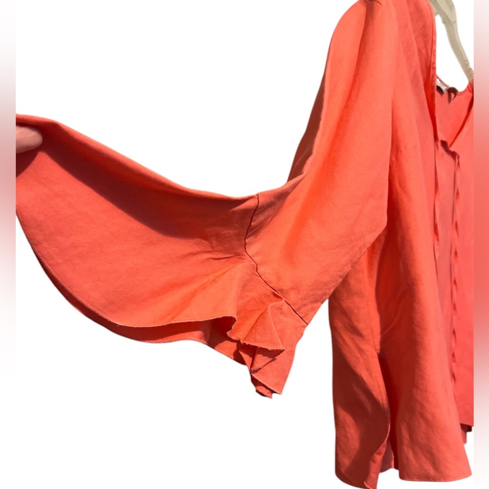 Caran New York women’s salmon color dressy flowy outfit/ size 3X - Picture 7 of 7